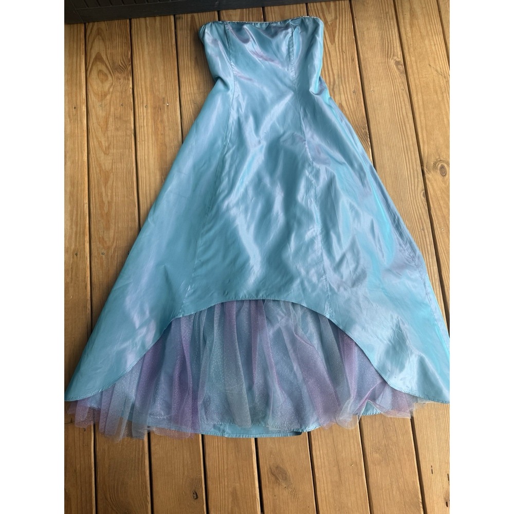 Vtg Y2K 90s Jessica McClintock Gunne Sax iridescent Formal prom dress Size 9